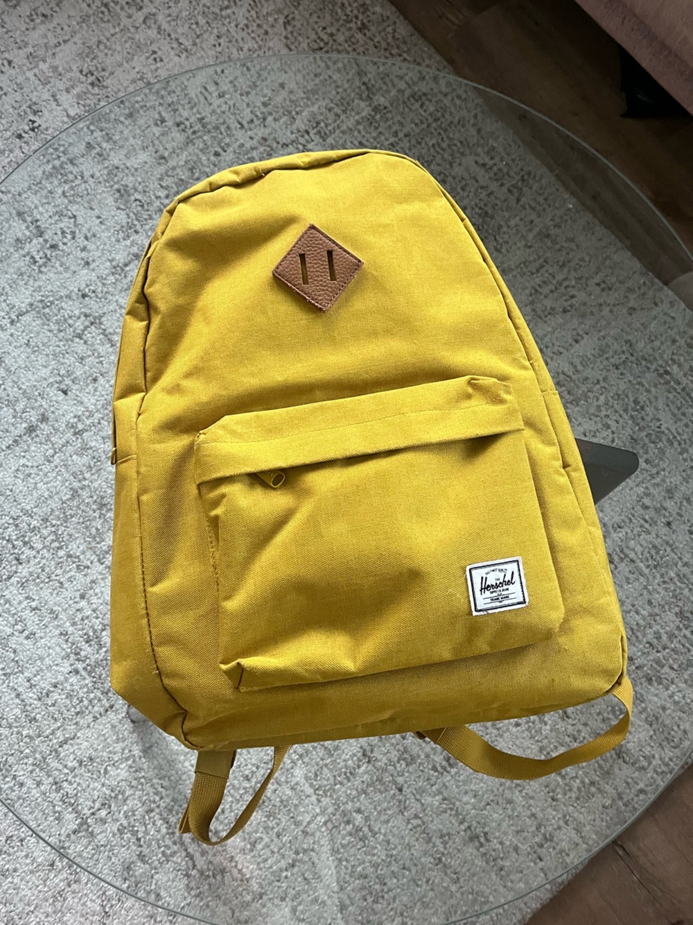 Herschel Supply Company Mustard Yellow Canvas Backpack